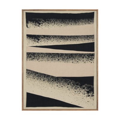 70729 - Revelin Large Fabric Collage Framed Linen Framed Wall Art 