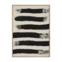 70730 - Rollins Small Cream w/ Black Stripes Wool Framed Art