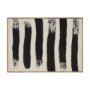 70730 - Rollins Small Cream w/ Black Stripes Wool Framed Art