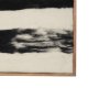 70731 - Rollins Large Cream w/ Black Stripes Wool Framed Art