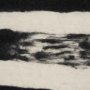 70731 - Rollins Large Cream w/ Black Stripes Wool Framed Art
