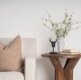 69807 - Esme 4.5L x 4.5W x 10.4H Whitewashed Ceramic Vase