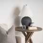 70166 - Marvin Black Ceramic Table Lamp 
