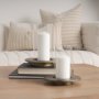 70539 - Vivian Gold Metal and Glass Hurricane Candle Holder (Set of 2)
