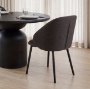 70255 - Shannon Dining Chair w/ Gray Fabric & Matte Black Metal