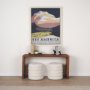 15293 - See America by Vintage Collection a Hand Embellished Textured Framed Art Print