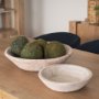 70147 - Nikita Set of 2 Large Light-Wash Reclaimed Wood Bowls