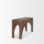 70733 - Laraya Dark Brown Wood Arched Console Table
