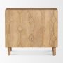 70643 - Heera Light Brown Diamond Motif w/ Shelf Accent Cabinet