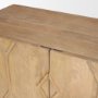 70643 - Heera Light Brown Diamond Motif w/ Shelf Accent Cabinet
