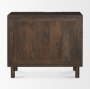 70645 - Heera Dark Brown Diamond Motif w/ Shelf Accent Cabinet