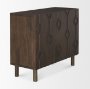 70645 - Heera Dark Brown Diamond Motif w/ Shelf Accent Cabinet