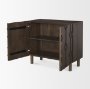 70645 - Heera Dark Brown Diamond Motif w/ Shelf Accent Cabinet