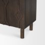 70645 - Heera Dark Brown Diamond Motif w/ Shelf Accent Cabinet
