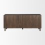 70646 - Heera Dark Brown Diamond Motif w/ Shelf Sideboard