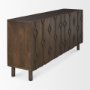 70646 - Heera Dark Brown Diamond Motif w/ Shelf Sideboard