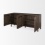 70646 - Heera Dark Brown Diamond Motif w/ Shelf Sideboard