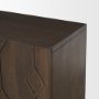 70646 - Heera Dark Brown Diamond Motif w/ Shelf Sideboard