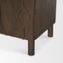 70646 - Heera Dark Brown Diamond Motif w/ Shelf Sideboard