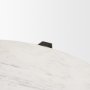 70648-AB - Bianca Dark Brown Wood w/ Marble Round Top Coffee Table