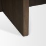70648-AB - Bianca Dark Brown Wood w/ Marble Round Top Coffee Table