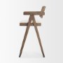 70586 - Indie Medium Brown Wood w/ Cane Bar Stool