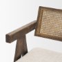 70586 - Indie Medium Brown Wood w/ Cane Bar Stool