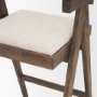 70586 - Indie Medium Brown Wood w/ Cane Bar Stool