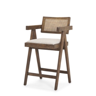 70587 - Indie Medium Brown w/ Cane Counter Stool