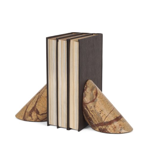 70701 - Rahima Brown Forest Marble Angled Bookends