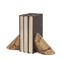 70701 - Rahima Brown Forest Marble Angled Bookends