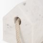 70702 - Raena White Marble House Door Stopper