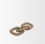 70705 - Reinir Red-Brown Marble Chain Link Decorative Object