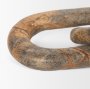70705 - Reinir Red-Brown Marble Chain Link Decorative Object