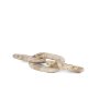 70706 - Reinir Beige Marble Chain Link Decorative Object