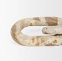 70706 - Reinir Beige Marble Chain Link Decorative Object