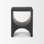 70746 - Sobi Matte Black Square Metal Side Table