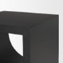 70746 - Sobi Matte Black Square Metal Side Table
