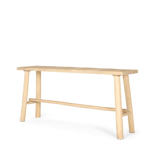 70783 - Sekou Light Brown Wooden Craftsman Console Table