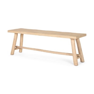 70784 - Sekou Light Brown Wooden Craftsman Bench