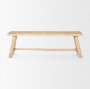 70784 - Sekou Light Brown Wooden Craftsman Bench
