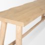 70784 - Sekou Light Brown Wooden Craftsman Bench