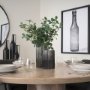 70361 - Dawn 11.4" Ribbed Smoke Gray Glass Vase