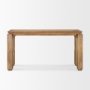 70775-AB - Sapphira Brown Wood Tapered Top Console Table