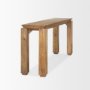 70775-AB - Sapphira Brown Wood Tapered Top Console Table
