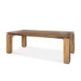 70776-AB - Sapphira Brown Wood Tapered Top Rectangular Dining Table