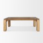70776-AB - Sapphira Brown Wood Tapered Top Rectangular Dining Table