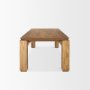 70776-AB - Sapphira Brown Wood Tapered Top Rectangular Dining Table