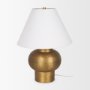 70747 - Salaah Antique Gold Brushed Metal w/ Cream Shade Table Lamp