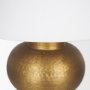 70747 - Salaah Antique Gold Brushed Metal w/ Cream Shade Table Lamp